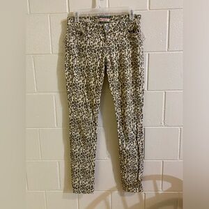 Hot Kiss “Skinny Lily” Y2K leopard print skinny jeans